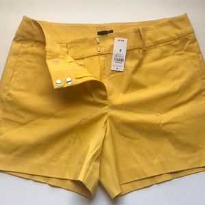 Ann Taylor Yellow Trouser Shorts